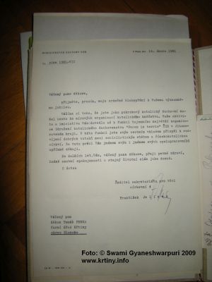 P. Tomáš Prnka - svědecví o spolupráci s komunistickým režimem a zastávání funkce tajemníka 